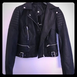 Vegan Moro Leather Jacket by Nasty Gal